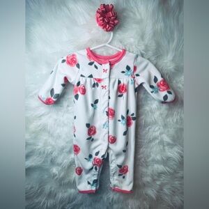 3 Month Baby Girl Fleece Sleepy